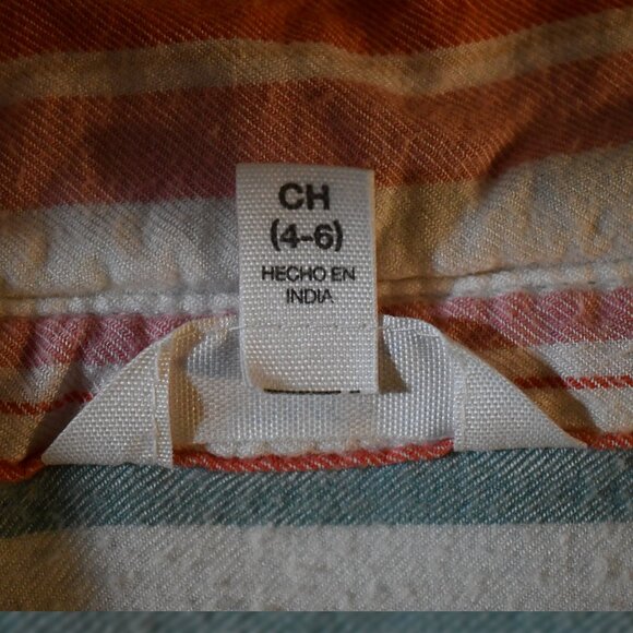 Women's Colorful Striped Summer Blouse - Picture 6 of 6